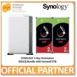 SYNOLOGY 2-Bay Diskstation DS223J Bundle with SEAGATE IRONWOLF 2 x 2TB